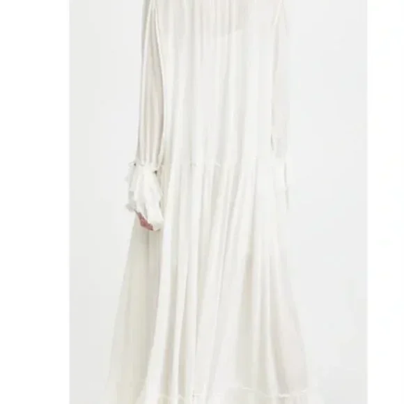 *SOLD*Free People Sweet Darlin Dress in Ivory size small (oversized) slip inside - Picture 3 of 6